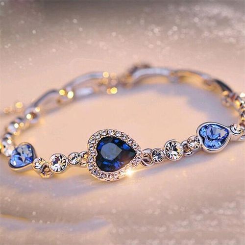 Heart Shaped Crystal Bracelet