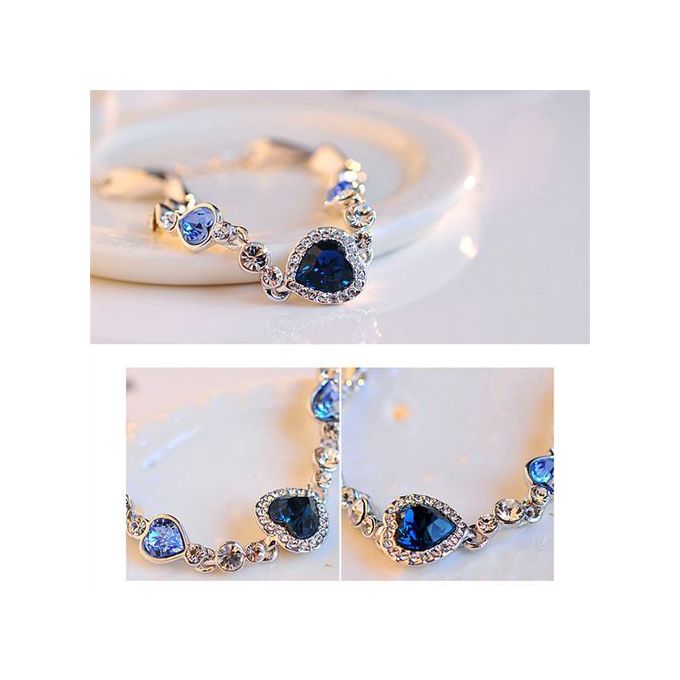 Heart Shaped Crystal Bracelet
